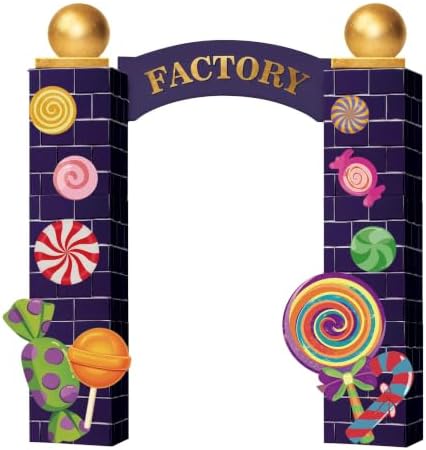 Candy Themed Party Decorations, Purple Candy Arch Backdrop Set by READIGO