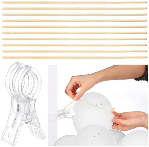 Amyhill 1 Pack 3.5 Inch Balloon Arch Clips 10 Pcs 260 Long Balloons Kit by Amyhill