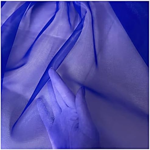 50 Yard Organza Fabric 44" Wide for Wedding Event Décor - Royal Blue - Image 5