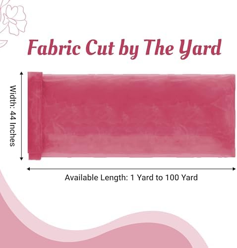 30 Yard Organza Fabric 44" Wide for Wedding Event Décor - Coral - Image 2