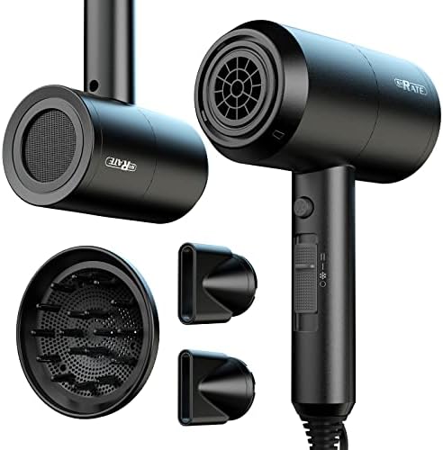 SHRATE Professional Ionic Hair Dryer with Diffuser & Nozzle | Low Noise by SHRATE