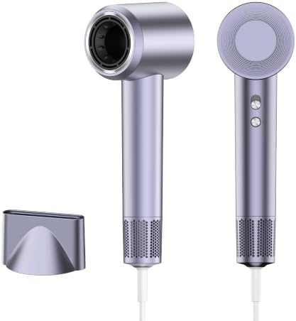 Hair Dryer, High Speed Ionic Blow Dryer, Concentrator, Violet by Unknown