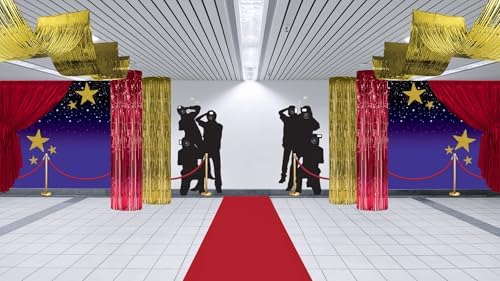 Beistle Paparazzi Props Black Photographer Silhouette Cutouts 2 Pack 5' 3" - Image 2