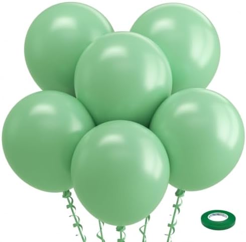 Bezente Sage Green Balloons 18 Inch 30 Pack Latex Large Thick by Bezente