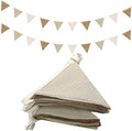 Oudain 2 Pcs Pennant Banner Flags Nursery Garland Triangle, Simple Color by Oudain