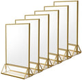 NIUBEE 5x7 Acrylic Sign Holder, Picture Frame, Wedding Table Numbers, 6pack by NIUBEE