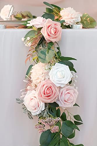 Floroom Artificial Flowers 25pcs Real Looking Blush Ombre Colors Foam Fake Roses with Stems for DIY Wedding Bouquets Bridal Shower Pink Centerpieces Floral Arrangements Party Tables Home Decorations - Image 3