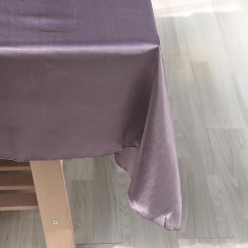 Balsa Circle 10 pcs 72x72 inch Amethyst Square Tablecloth Satin Fabric Overlays Linens | Table Cloths Cover for Wedding Party Banquet Reception Events Decoration Kitchen Dining Events Kitchen Dining - Image 7