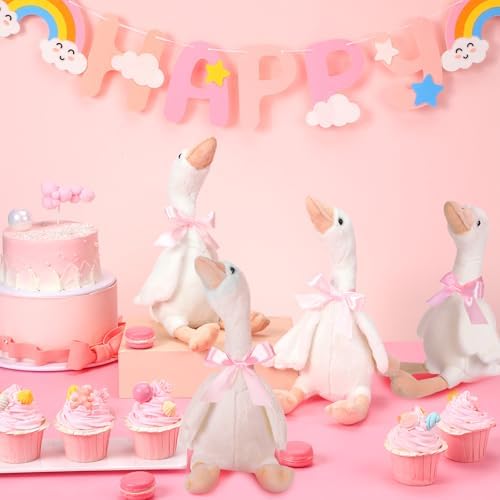 Chunful 6 Set Pink One Silly Goose 1st Birthday Decoration 11.8 Inch - Image 5