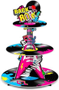 BenLouis 3Tier 80s Cupcake Stand Birthday Party Decorations by BenLouis