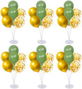 6 Set Balloon Stand Kit for Table Centerpieces With Balloon and Base Party Decorations for Birthday Wedding Retirement Graduation Baby Shower (Green Gold) by Unknown