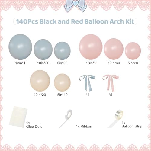 Gender Reveal Balloon Kit, 141Pcs Baby Shower Decorations - Image 7