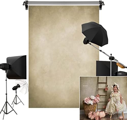 Kate 10x20ft/3m(W) x6m(H) Large Tan Backdrop Light Yellow Background Portrait Photography Seamless Abstract Backdrop Photography Studio Props by KateBackdropforPhotography