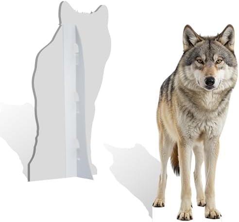Wolf Cardboard Cutout 3FT Life Size, Safari Theme, 1 PC - Image 3