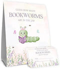 Our Next Chapter Baby Shower Decorations,Guess How Many Bookworms Baby Shower Game,Book Themed Party Decorations,Birthday Party Game & Activities 50 Cards and Sign by Unknown