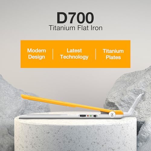 GK HAIR D700 Titanium Styling Flat Iron Professional Fast Heat Straightener - Image 6