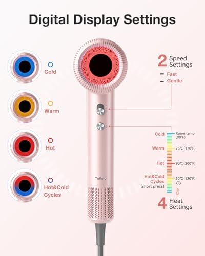 Tailulu Hair Dryer, 160000 RPM High-Speed Ionic Blow Dryer - Image 6