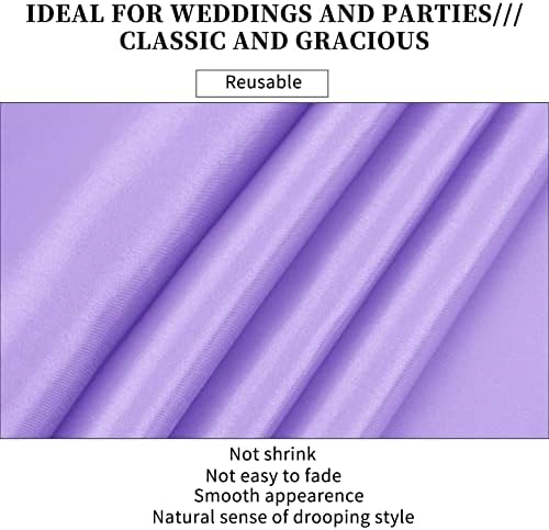 10-Pack Lavender 12 x 108 inches Long Premium Satin Table Runner - Image 4