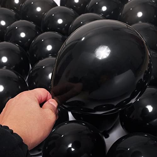 400 Pack Black Balloons, 5 Inch Black Latex Balloons Helium Balloons Party Decorations Supplies - Image 3
