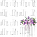 36pcs Glass Vase Cylinder for Centerpieces 4,4.7,6Inch Tall Small Flower Glass Clear Home Decor Centerpiece Table Flower Vase Decorations for Wedding＆Holiday by Unknown