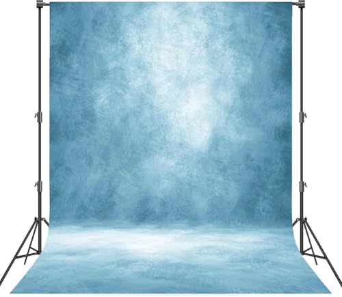 Abstract Photography Backdrop for Photoshoot 6x8ft, Light Blue,No Stand by Haboke