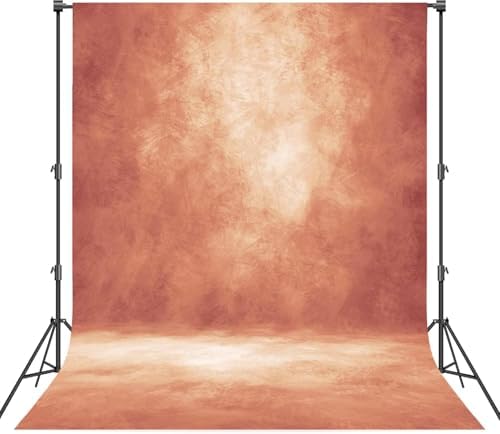 Abstract Photography Backdrop for Photoshoot 6x8ft,Brick Red,No Stand by Haboke