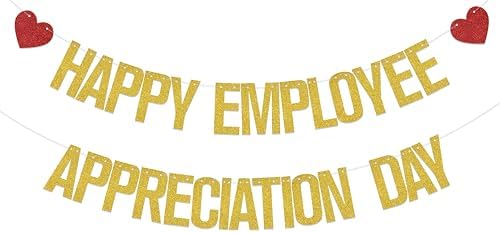 Happy Employee Appreciation Day Banner - Employee Appreciation Decorations - Thank You Employee Decorations by WFKLDF