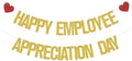 Happy Employee Appreciation Day Banner - Employee Appreciation Decorations - Thank You Employee Decorations by WFKLDF