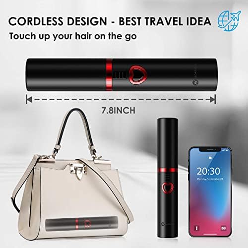 ISIX Cordless Mini Hair Straightener, USB-C Rechargeable Travel Flat Iron - Image 5