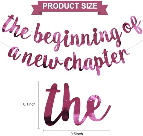 BEISHIDA Double-sided Pink Pre-Strung The Beginning of A New Chapter Banner - Image 2