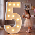 imprsv Large Marquee Numbers, 3FT Light Up Numbers 5 for Party Decor by Letsmakeitimpressive