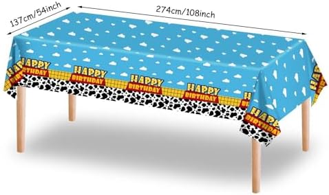 Cartoon Cowboy Birthday Supplies, Cute Funny Happy Birthday Tableware for Kid, Party Decoration Supplies with Banner, Tablecloth, Plate, Paper Cup, Napkin - Image 4