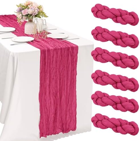 10FT Cheesecloth Table Runner Boho Party Home Decorations by JALANCY