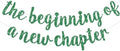 BEISHIDA Green Pre-Strung Glitter The Beginning of A New Chapter Banner by Beishida