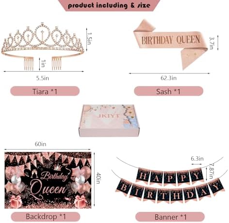 Happy Birthday Party Decorations for Women Girls - Image 2