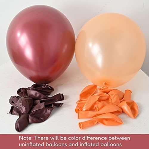 Burgundy Rose Gold 60 Packs 12 Inches Wine Red Latex Balloon - Image 6