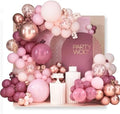 PartyWoo Dusty Pink Balloon Arch Kit 140pcs Different Sizes 18 12 10 5 Inch by PartyWoo