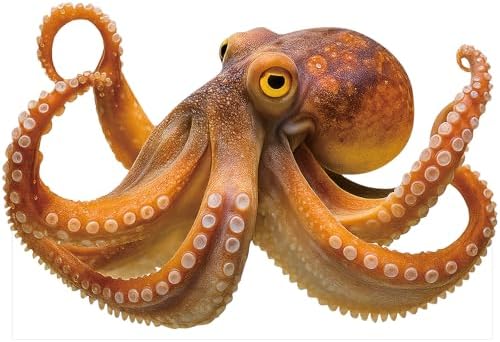 Octopus Cardboard Cutout 4FT Life Size, Alaskan Animals Standup by 111PRINT