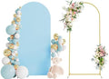 Wokceer 6FT Arch Backdrop Stand and Cover Set, Arch with Dusty Blue Cover by Wokceer
