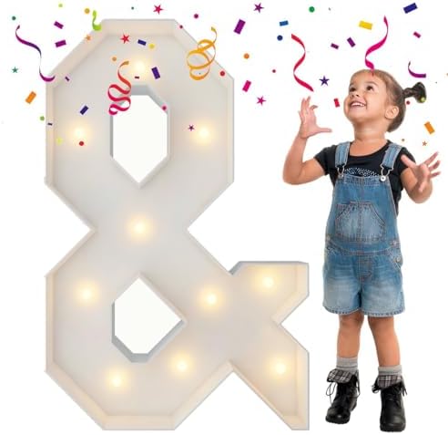 3FT Marquee Letters, Large Light Up Letters Sign & for Party Decor by MerryMosaics