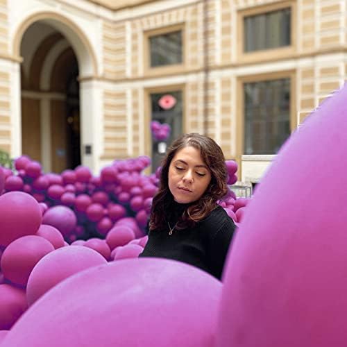 PartyWoo Dark Purple Balloons 50pcs Royal Purple Boho Neutral Color 12 Inch - Image 3