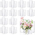 60pcs Glass Vase Cylinder Vases for Centerpieces 4,6,7.5,8,10 Inch Tall Small Flower Glass Vases Home Decor Centerpiece Table Clear Flower Vase Decorations for Wedding＆Holiday by Unknown