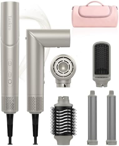 6-in-1 Hot Air Brush & Hair Dryer, 110,000 RPM High-Speed Ionic Blow Dryer by Yaskro