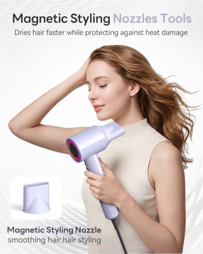 Hair Dryer, 110000RPM High-Speed Ionic Blow Dryer, Fast Drying Hairdryer - Image 3