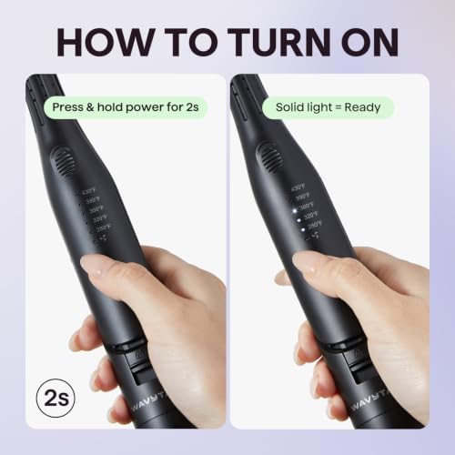 Wavytalk Cool Curl Pencil 0.65" Airflow Curling Iron for Short Hair & Pixie - Image 3