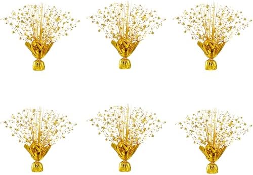 Metallic Foil Spray Centerpiece Stars for Wedding, Birthday, Anniversary, Christmas Table Decor, Holiday Festival Baby Shower Graduation Mantle Party Decorations (Gd630) by Unknown
