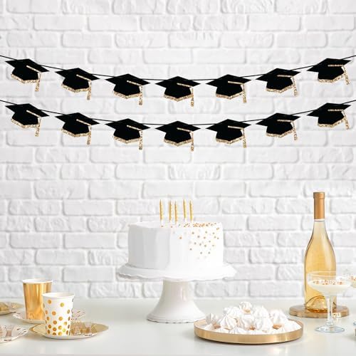 Pre-Strung Graduation Banner - Grad Caps Party Banner Decoration - Image 2