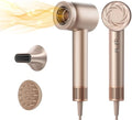 Dreame Glory Mix High-Speed Hair Dryer, Dual Voltage, 3 Magnetic Nozzles, Perfume Infusion, Customized Fragrant Drying, NTC Control, 300M Negative lons, 110,000RPM Motor, 336g Lightweight, Gold by Dreame