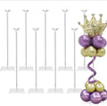 TekXYZ 23.6" Clear Acrylic Balloon Stand for Table Centerpiece, 10 Pack by TekXYZ