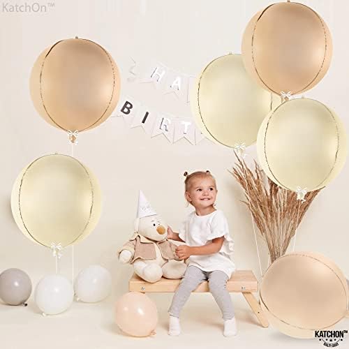 KatchOn White Sand Balloons 22 Inch, Pack of 6 - Image 3